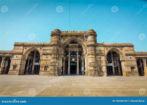 Jama Mosque Or Juma Masjid In Ahmedabad Gujarat India Stock Image