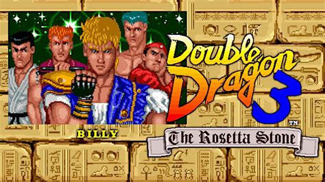 Double Dragon 3 The Rosetta Stone Billy playthrough arcade ダブルドラゴン3 ザ