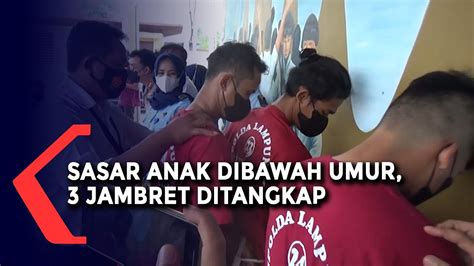 Sasar Bocah Tiga Jambret Ponsel Diringkus Polisi YouTube