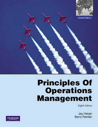 Principles Of Operations Management Global Edition