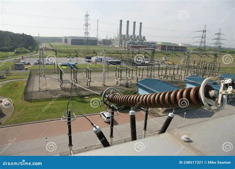 Gas Powered Electrical Generation Power Station Uk Stock Image Image