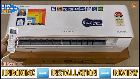 Lloyd Gls18i5fogew 2024 15 Ton 5 🌟 Inverter 5in1 Convertible Split Ac Unboxing And Review