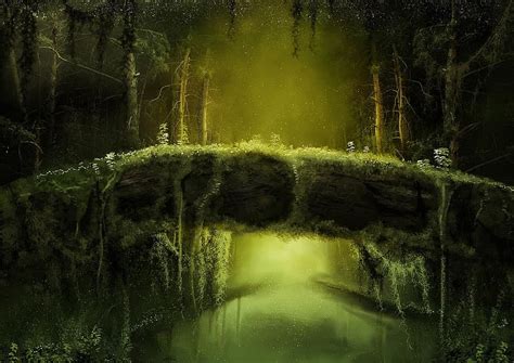 Forest Mysterious Fantasy Gloomy Nature Fairy Tale Dark Fairy