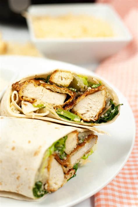 Air Fryer Crispy Chicken Caesar Wrap Recipe Foodtalk