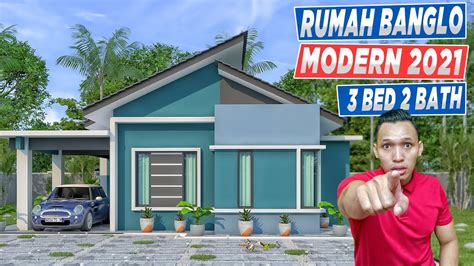 Bajet 30K Pelan Rumah 2 Bilik Moden Bina Rumah Atas Tanah Sendiri