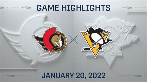 Nhl Highlights Senators Vs Penguins Jan Youtube