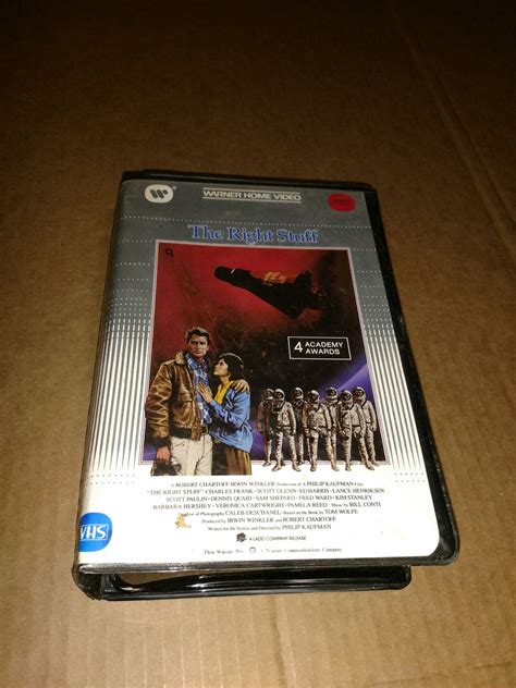 Warner Home Video The Right Stuff Vhs Etsy