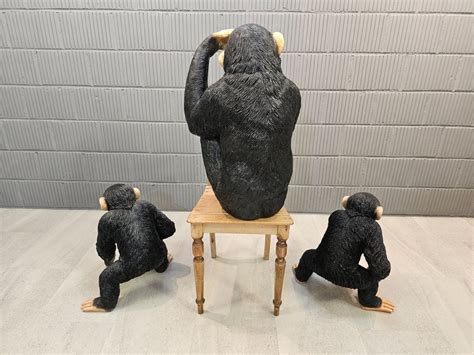 Affentrio Thinking Monkey Figures Schimpansen Affen Figuren Kaufen