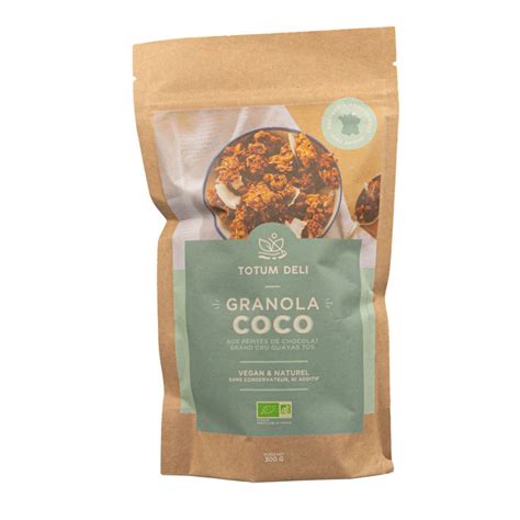 Granola Coco et Pépites de chocolat BIO 300 G Contenance 300g