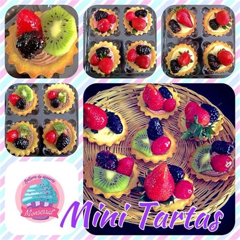 Mini Tartas De Fruta Con Creme Pastelera Vainilla Chocolate O Fresa