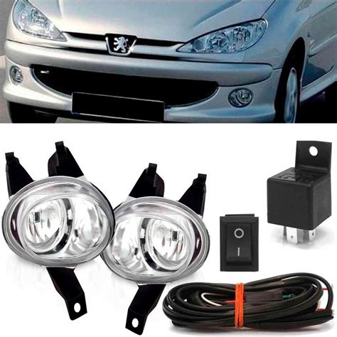 Kit Farol Milha Neblina Auxiliar Peugeot Completo Em Promo O