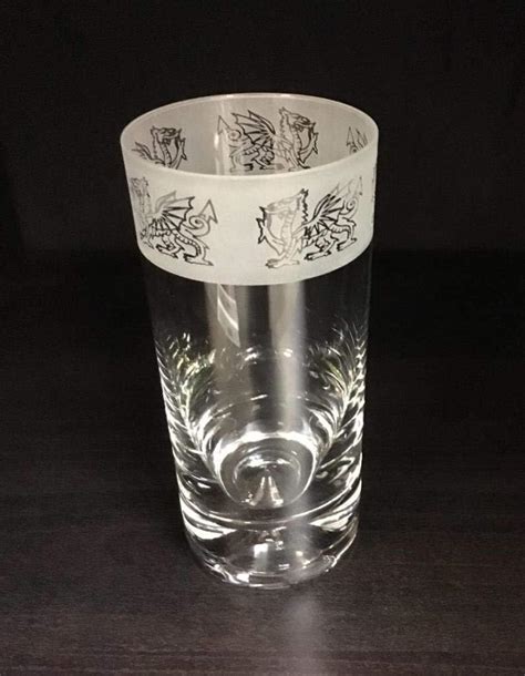 Animo Glass Welsh Dragon Highball Tumbler Uk Home And Kitchen