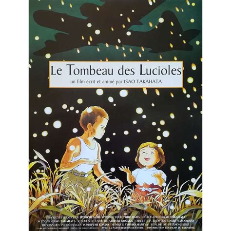 Affiche de cinéma Française de LE TOMBEAU DES LUCIOLES