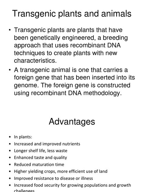 Animal Genetic Engineering 110816 (1) Unit 4 | PDF | Genetically ...