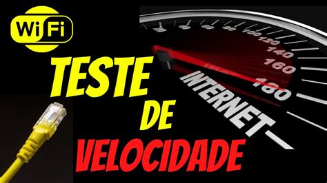 Teste De Velocidade Da Internet Cabo E Wifi Youtube