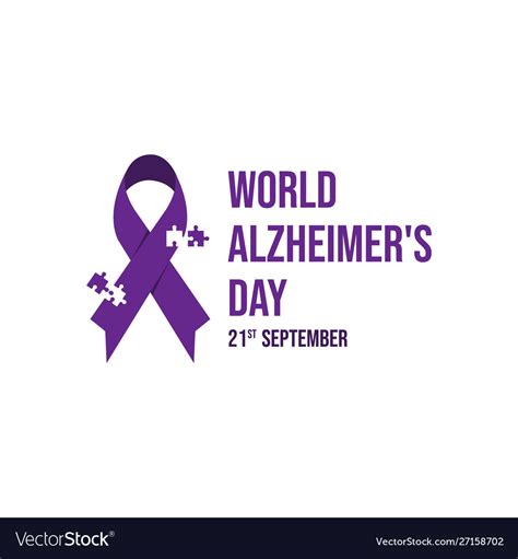 World alzheimers day icon Royalty Free Vector Image