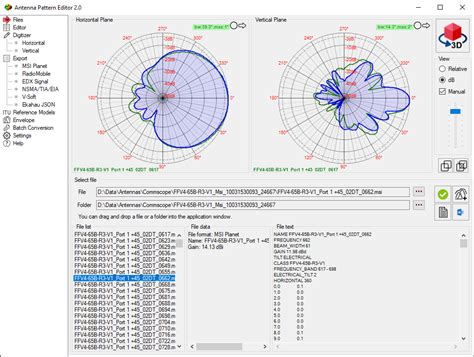 antenna pattern editor user manual