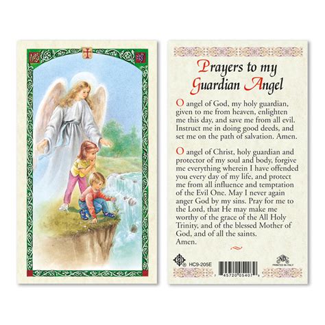 Guardian Angel Prayer Laminated Prayer Cards Pack Of 25 Catholic Online Shopping