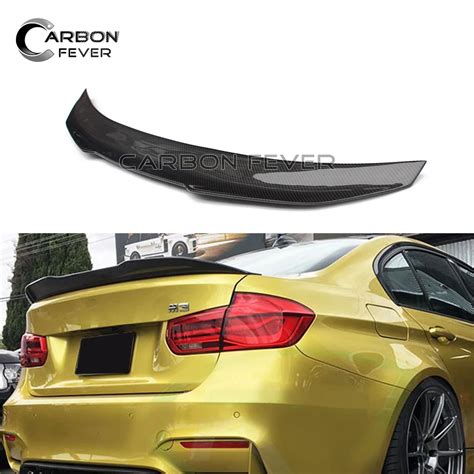 Carbon Fiber Rear Spoiler Boot Lip For BMW F30 F35 F80 M3 3 Series 320i