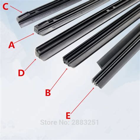 Free Shipping Car Windshield Wiper Blade Insert Rubber Strip Refill For