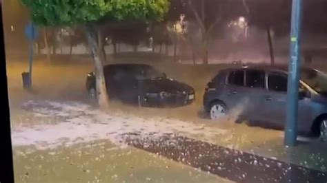 GRANIZO EL EJIDO DANA ALMERÍA Impresionante granizada en El Ejido