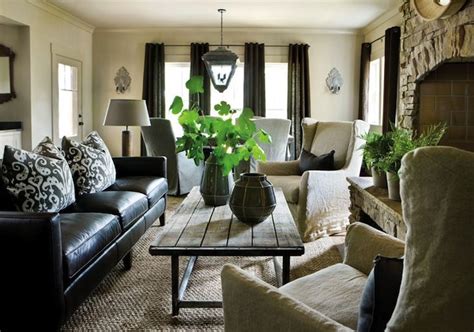 How To Decorate A Living Room With A Black Leather Sofa Living Room