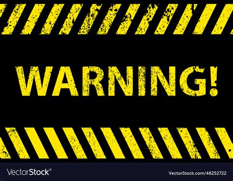 Warning caution tape black and yellow line Vector Image