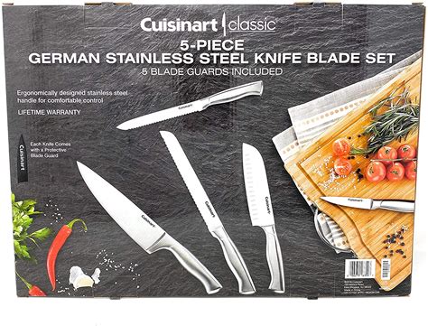 Cuisinart Piece German Stainless Steel Knife Set With Guards