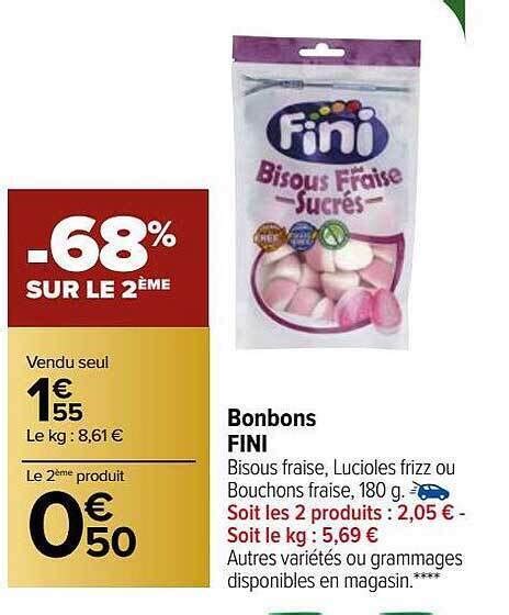 Promo Bonbons Fini Chez Carrefour Market