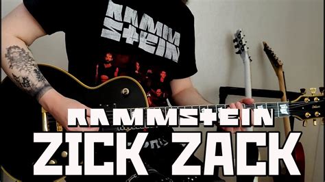 Rammstein Zick Zack Guitar Cover Youtube