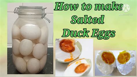 How To Make A Salted Duck Eggs Salted Eggs Youtube