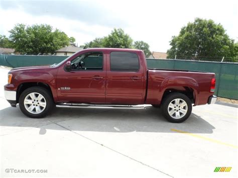 2008 Sonoma Red Metallic Gmc Sierra 1500 Sle Crew Cab 64510902 Photo 6 Car