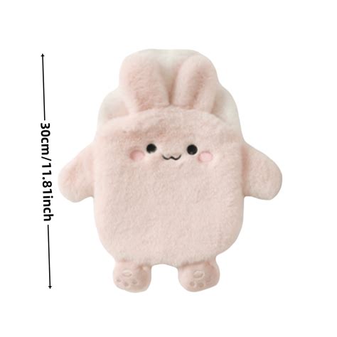 Cartoon Plush Water Filled Hot Water Bottle Cute Thickened Hand Warmer Bag Water Filled Hot