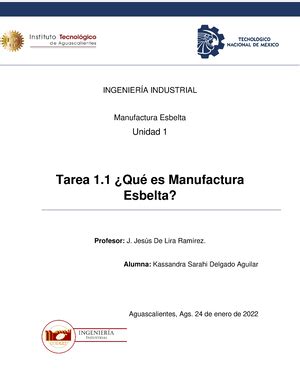 Actividad 3 T1 Cuadro Comparativo INGENIERÍA INDUSTRIAL Manufactura