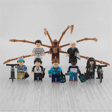 Stranger Things TV Show Minifigure Set Of 8pcs With Weapons