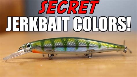 Jerkbait Colors You Need For Spring Bass Fishing Success Youtube