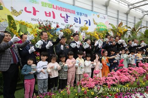 제25회 함평나비대축제 성공기원 나비 날리기 연합뉴스