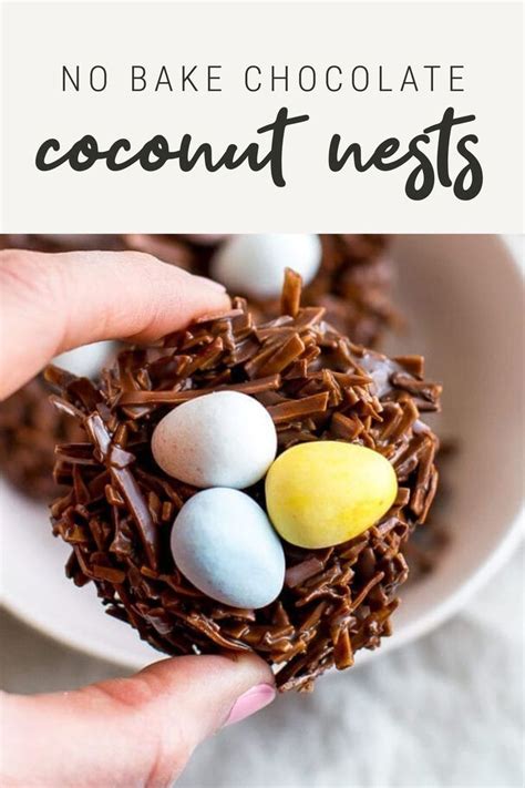 These No Bake Chocolate Coconut Nests Are Such An Easy Easter Treat