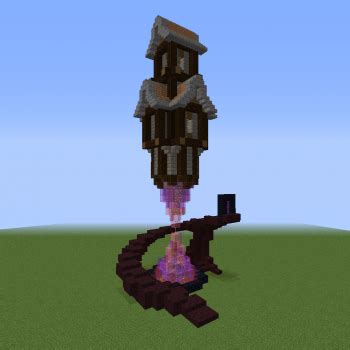 Unique Wizard Tower - Blueprints for MineCraft Houses, Castles, Towers ...