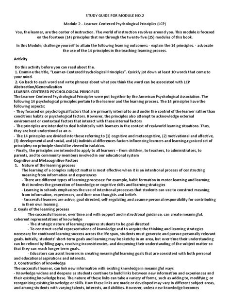 module  facilitating learners  learning educational assessment