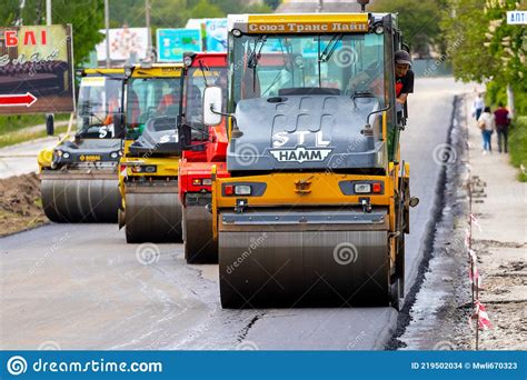 Ukraine Khmelnytsky Region Krasyliv May 2021 Rollers For Laying