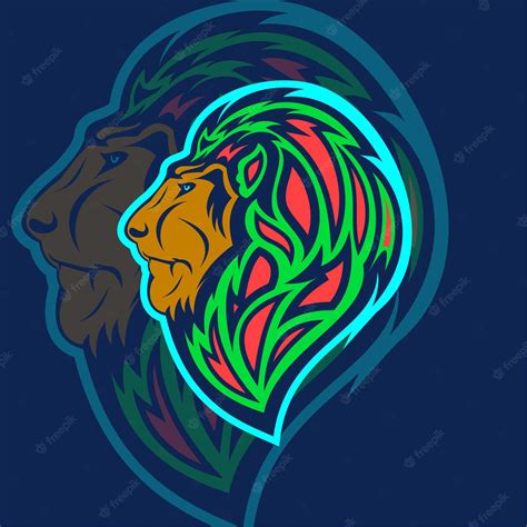 Premium Vector Lion Head Mascot