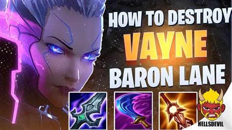 Wild Rift How To Destroy Baron Lane On Vayne Challenger Vayne