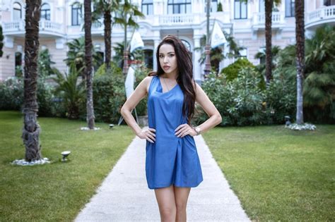 Premium Photo Alluring Brunette Resting At Retro Villa Hotel Stylish Rich Slim Girl In Sexy