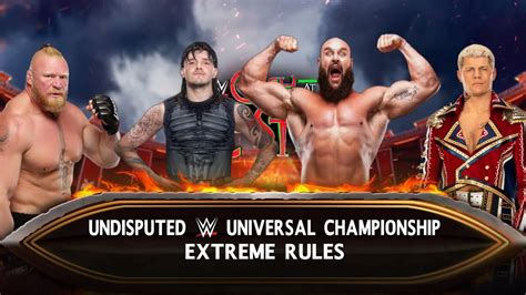 Brock Lesnar Vs Dominik Mysterio Vs Braun Strowman Vs Cody Rodes