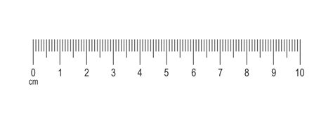 Horizontal Measuring Chart With 10 Centimeters Scale Of 60 OFF