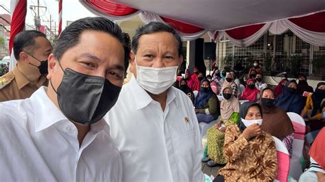 Foto Survei Indikator Duet Prabowo Erick Raih Suara Tertinggi