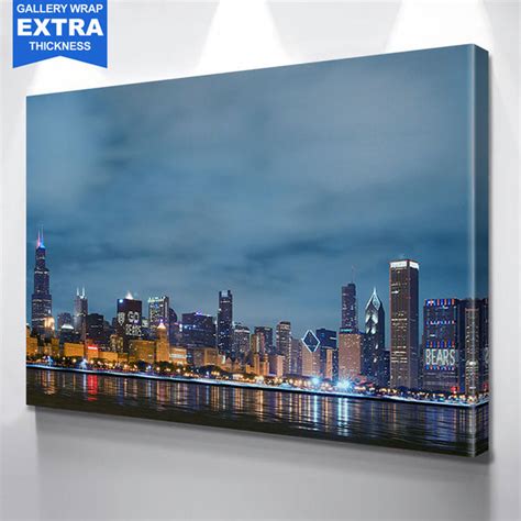 Chicago Bears Skyline Wall Art - Zapwalls