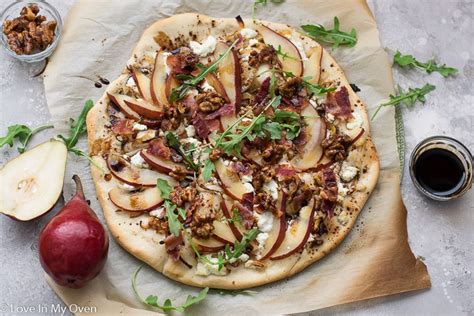 Pear and Goat Cheese Pizza - Love In My Oven