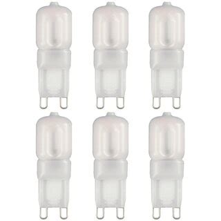 6 x LED Leuchtmittel Stiftsockel 2 5W 19W G9 matt 180lm warmweiß 27